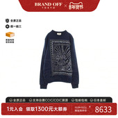 中古Hermes爱马仕男A级95新sweat运动衫 羊毛上衣蓝色正品 BRANDOFF
