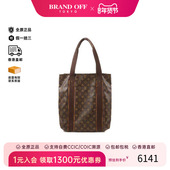中古LV路易威登女包B级9新tote bag托特包涂层 防水帆布托特包