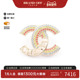 中古Chanel香奈儿女A级95新brooch胸针镀金金属胸针金色