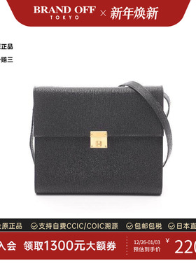 中古Hermes爱马仕女包A级95新Click 16牛皮斜挎包黑色BRANDOFF