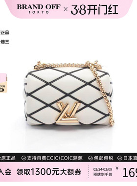 中古LV路易威登女包A级95新Shoulder bag肩包羊皮单肩包白色