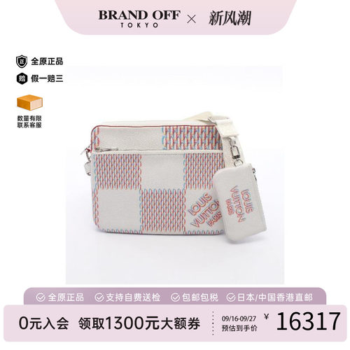 中古LV路易威登斜挎包メンズ牛皮