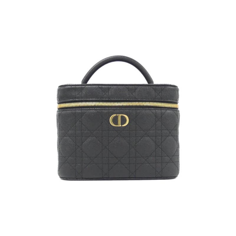 中古DIOR迪奥化妆盒包牛皮手提包
