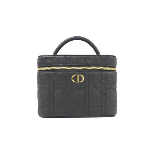 中古DIOR迪奥化妆盒包牛皮手提包