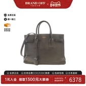 Sac Jour小牛皮手提斜挎包正品 中古YSL女包B级9新Mini 时尚