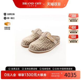 中古品Fendi芬迪女S级99新fendi芬迪翻毛皮 / 绒面革鞋