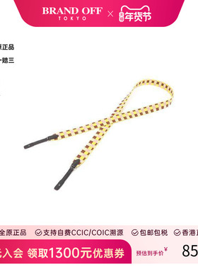中古Hermes爱马仕女S级99新shoulder strap肩带帆布其他黄色 HK