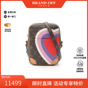 中古LV路易威登女包A级95新Shoulder bag肩包涂层防水帆布斜挎包