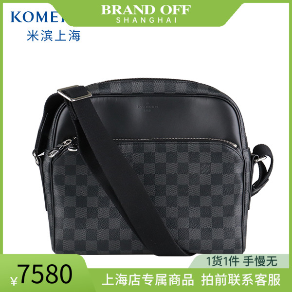 SH「9.0新」LOUIS VUITTON(路易威登)DAYTON记者包黑色GRAPHITE