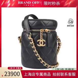 CASE黑羊皮斜挎包BRANDOFF VANITY 「9」新CHANEL香奈儿SIDE NOTE