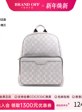 中古LV路易威登男包B级9新Backpack背包牛皮双肩包灰色HK时尚正品