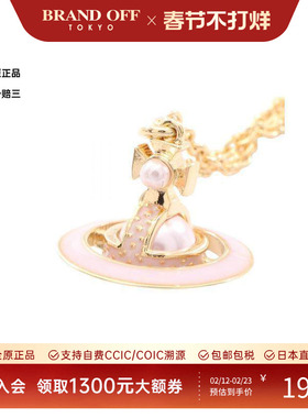 中古Vivienne Westwood薇薇安女S级99新necklace项链镀金金属项链