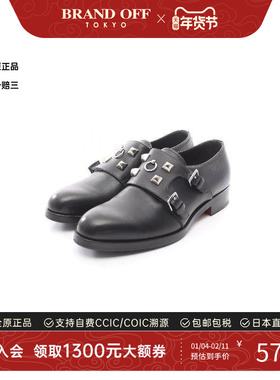 中古Hermes爱马仕男A级95新dress shoes皮鞋/时装鞋牛皮鞋黑色