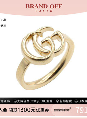 中古Gucci古驰戒指メンズ黄金