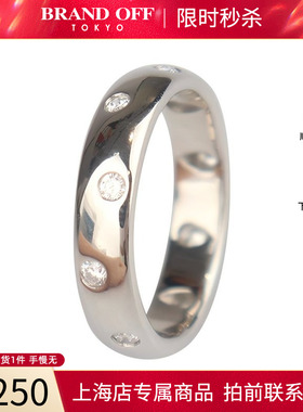 中古「95新」TIFFANY蒂芙尼Dots10钻戒指4.1mm铂金950 50号时尚