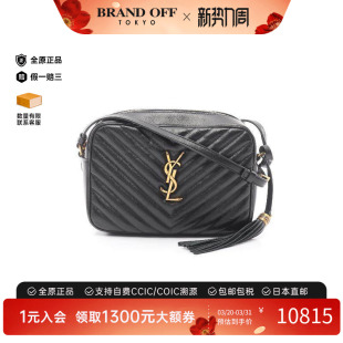 中古YSL圣罗兰女包A级95新camera bag相机包羊皮斜挎包黑色