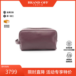 中古Fendi芬迪男包A级95新Clutch bag手拿包牛皮手拿包红色正品