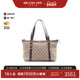 中古Gucci古驰女包B级9新tote bag托特包帆布托特包浅褐色正品