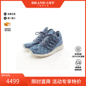 中古LV路易威登男B级9新sneakers运动鞋 牛仔布鞋 蓝色高级BRANDOFF