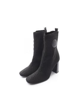 中古Hermes爱马仕女S级99新hermes爱马仕牛皮鞋黑色高级BRANDOFF