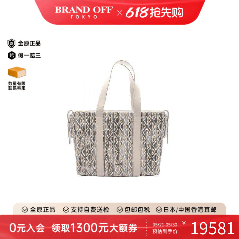 中古Dior迪奥女包A级95新Tote Bag托特包涂层/防水帆布托特包灰色