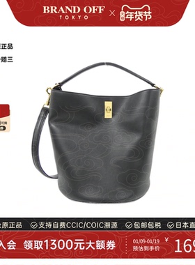 中古CELINE赛琳女包A级95新Bucket 16水桶包牛皮单肩包BRANDOFF