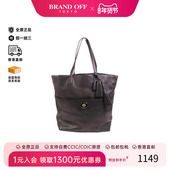 中古Coach蔻驰女包C级85新Shoulder bag肩包牛皮单肩包黑色正品