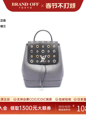 中古LV路易威登女包A级95新rucksack背包/旅行背包双肩包双肩包
