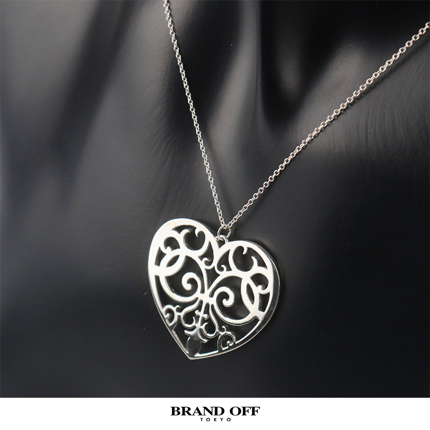 中古「95新」TIFFANY(蒂芙尼)镂空心形项链925 66cm