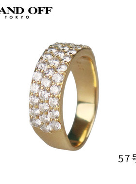 中古日本进口商品群镶钻石戒指