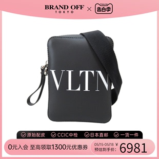 中古Valentino华伦天奴通用S级99新body bag黑色相机包斜挎包包