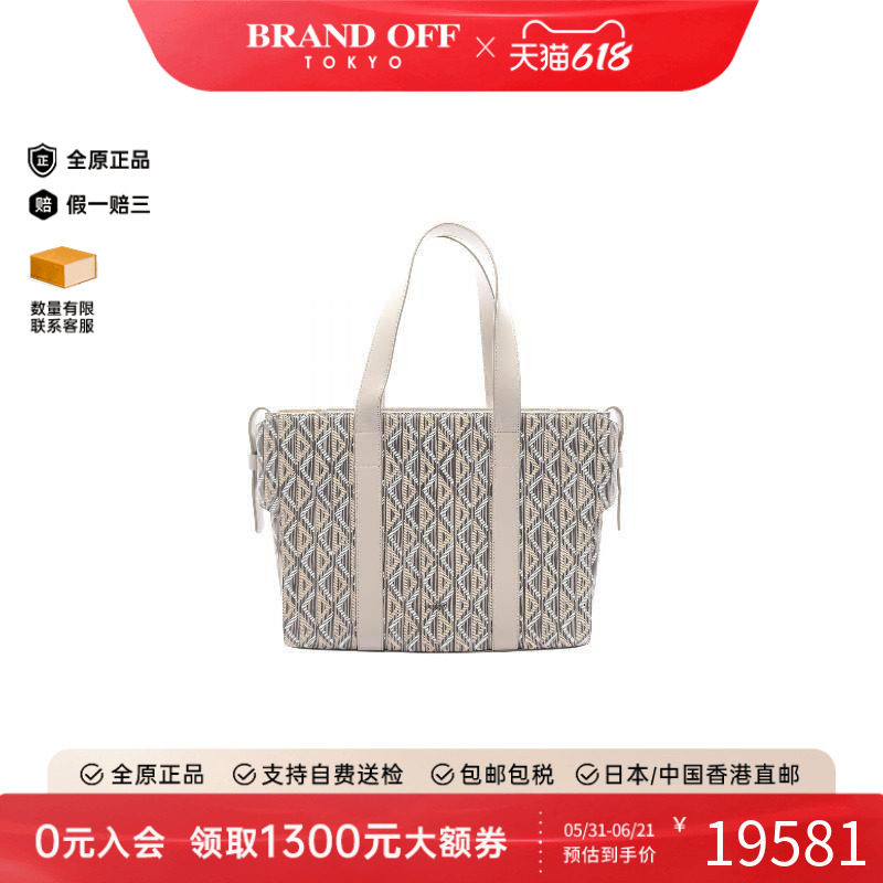 中古Dior迪奥女包A级95新Tote Bag托特包涂层/防水帆布托特包灰色