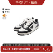 中古Prada普拉达男A级95新sneakers运动鞋 漆皮鞋 白色