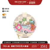 中古LV路易威登女A级95新Porte Monnaie涂层 防水帆布零钱包白色