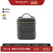 中古Chanel香奈儿女包B级9新Vanity竖版 化妆包鱼子酱牛皮革手提包