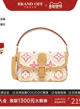 中古LV路易威登女包95新Tile (LV By the Pool) Nano Diane法棍包