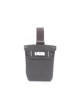 中古Hermes爱马仕男包A级95新body bag随身包牛皮斜挎包灰色