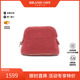 中古Hermes爱马仕女包B级9新bolide保龄球帆布化妆包红色正品 时尚