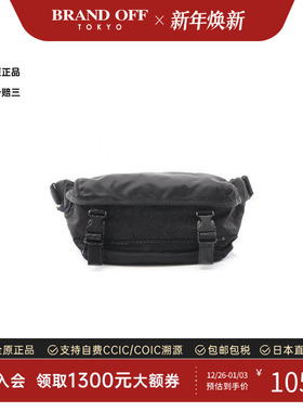 中古YSL圣罗兰男包S级99新waist bag腰包帆布斜挎包黑色BRANDOFF