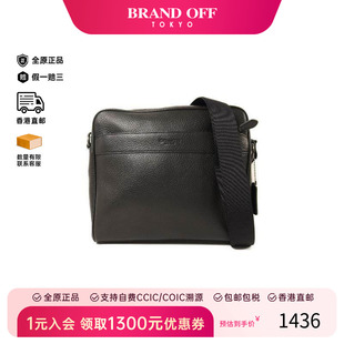 中古Coach蔻驰男包A级95新Camera Bag相机包牛皮斜挎包黑色