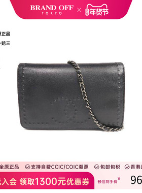 中古Chanel香奈儿女包C级85新Wallet On Chain链条钱包WOC斜挎包