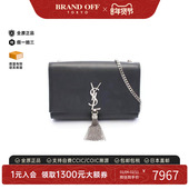 中古YSL圣罗兰女包B级9新Shoulder bag肩包牛皮斜挎包黑色正品