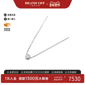 中古Cartier卡地亚女A级95新Cartier卡地亚白金项链银色