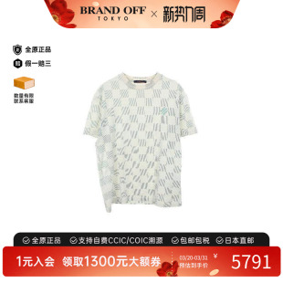 中古LV路易威登男B级9新T shirtT恤棉上衣白色