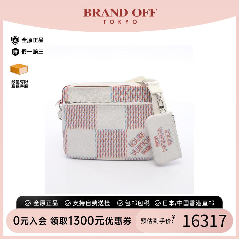 中古LV路易威登斜挎包メンズ牛皮