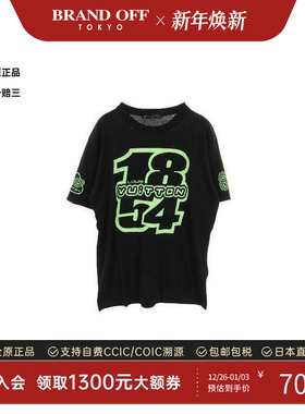 中古LV路易威登男S级99新T-shirtT恤棉上衣黑色正品时尚BRANDOFF