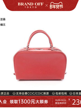 中古Hermes爱马仕女包A级95新Handbag手包牛皮手提包红色正品时尚