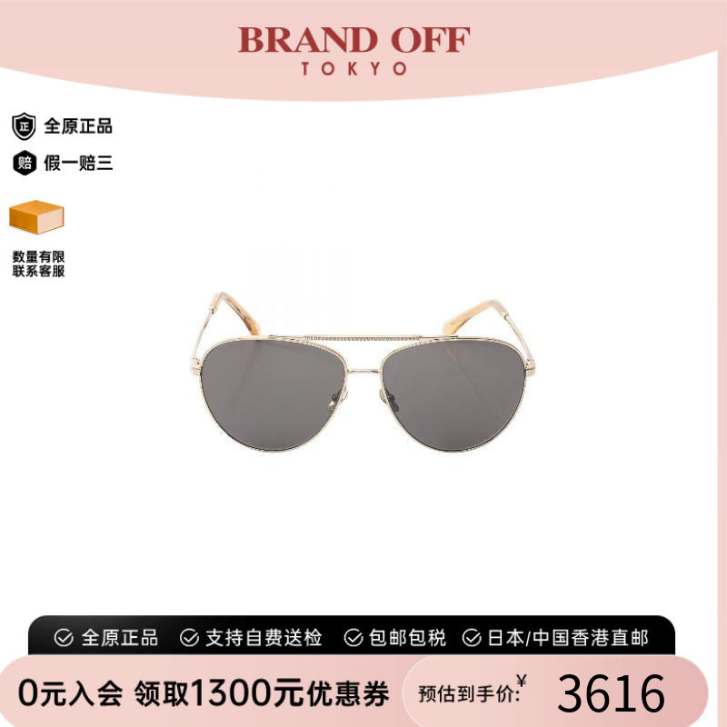 中古Chanel香奈儿女A级95新sunglasses墨镜树脂/亚克力其他金色