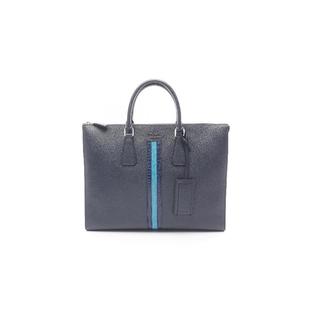 中古Prada普拉达男包A级95新Business bag公文包牛皮公文包蓝色