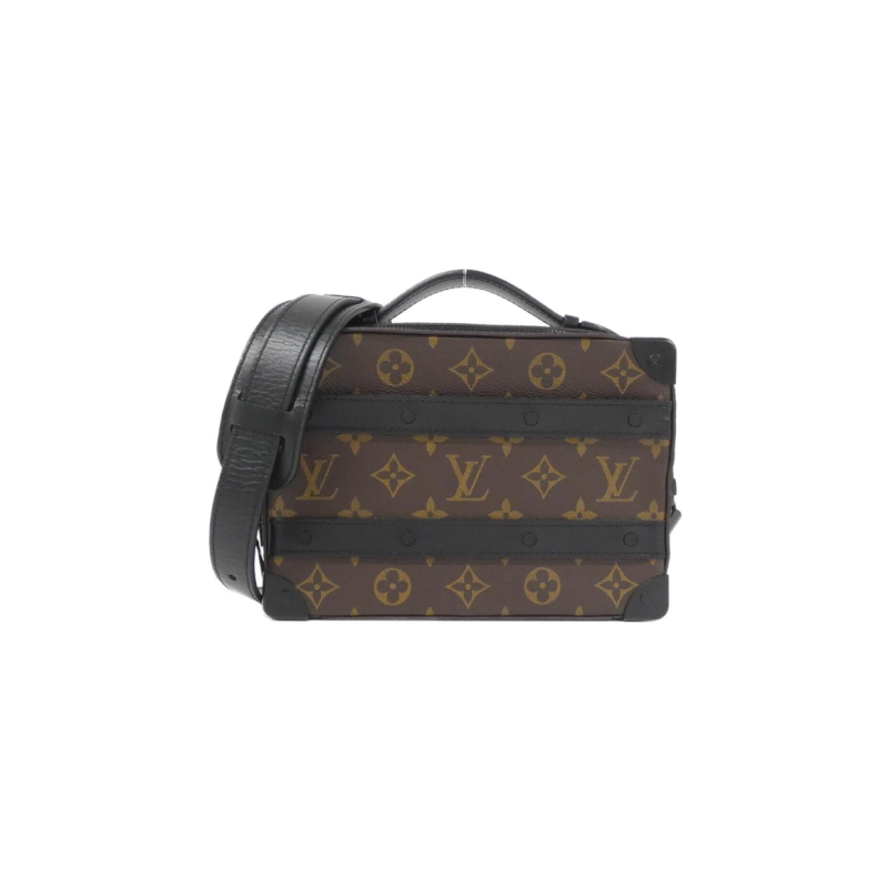 中古LV路易威登女包A级95新Soft Trunk Bag老花斜挎包BRANDOFF